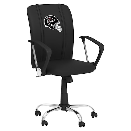 Dreamseat Curve Task Chair with Atlanta Falcons Helmet Logo XZOCCURVE-PSNFL20007